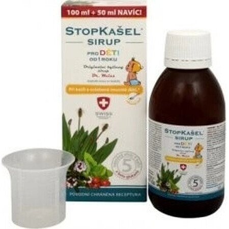 STOPBACIL Medical sciroppo per la tosse Dr Weiss 1×150 ml, sciroppo per la tosse