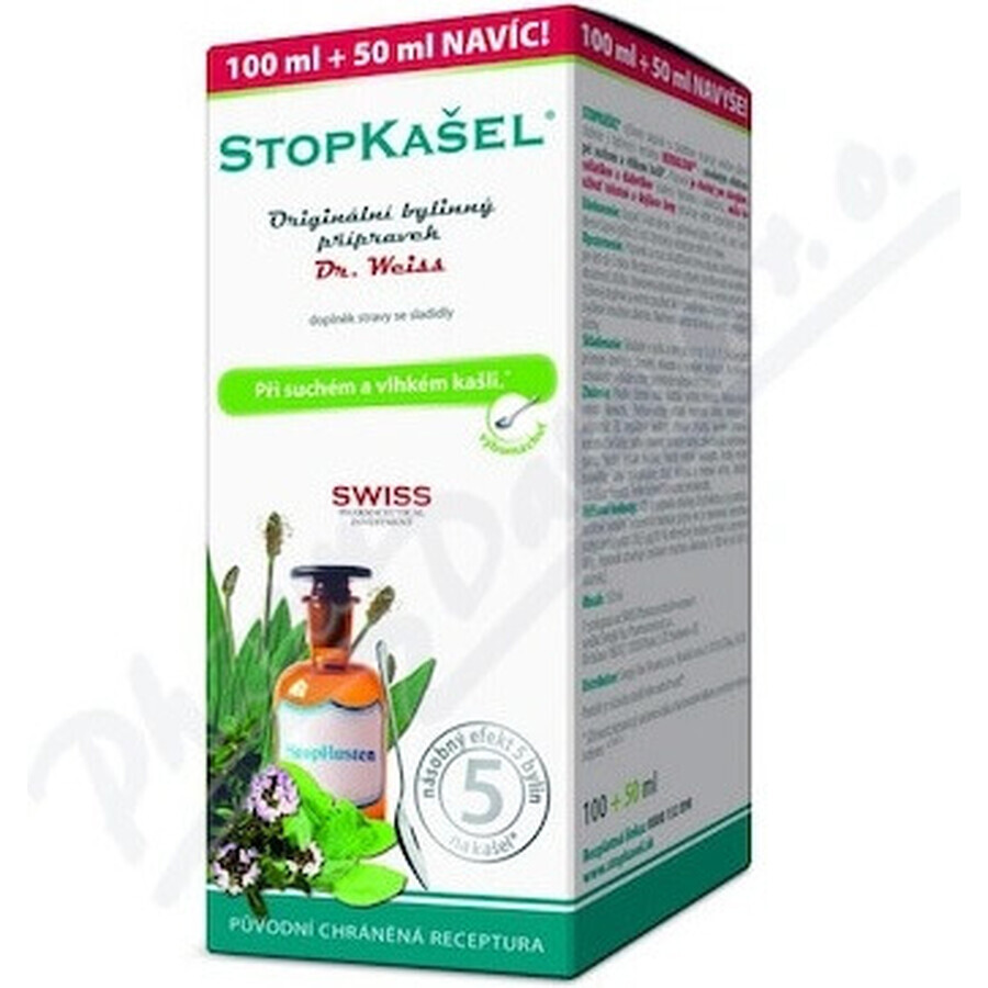 STOPBACIL Medical sciroppo per la tosse Dr Weiss 1×150 ml, sciroppo per la tosse