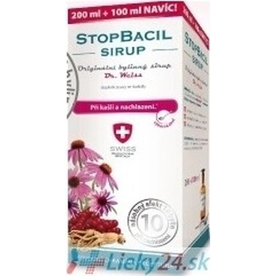 STOPBACIL Medical sciroppo per la tosse Dr Weiss 1×150 ml, sciroppo per la tosse