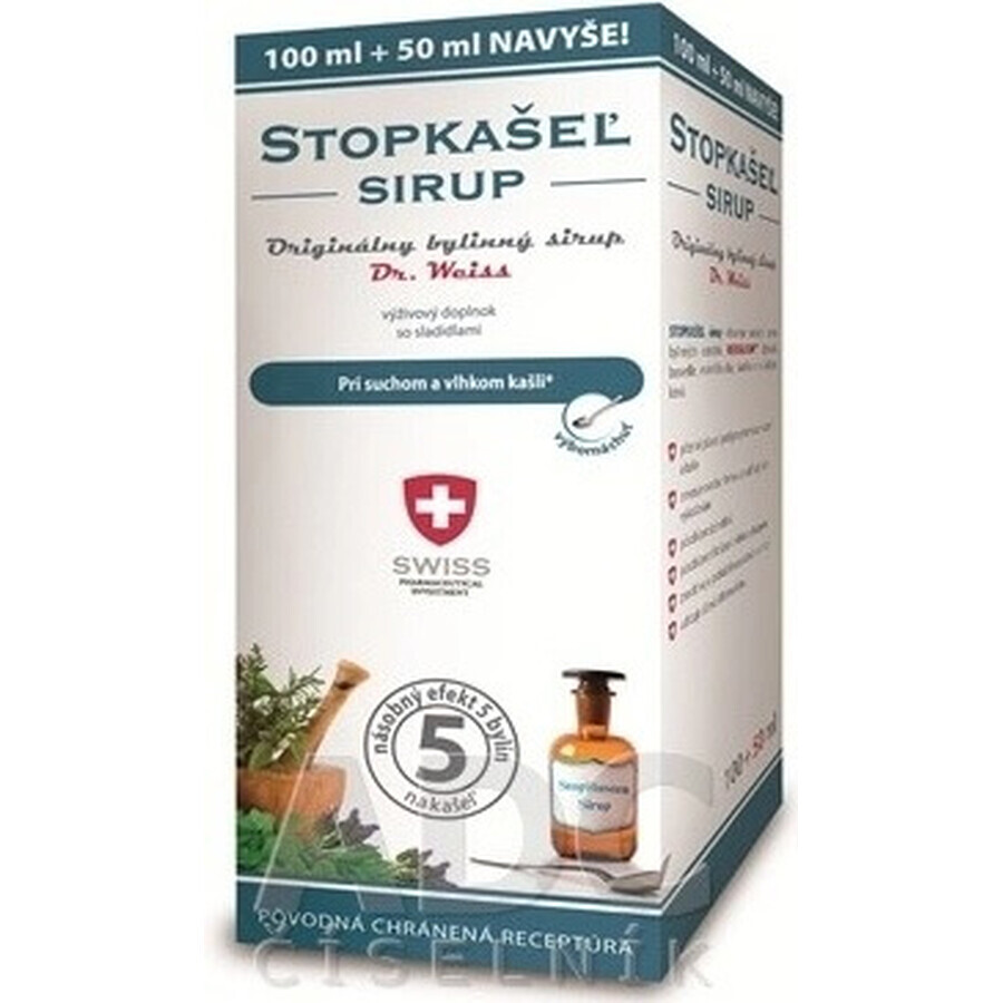 STOPBACIL Medical sciroppo per la tosse Dr Weiss 1×150 ml, sciroppo per la tosse