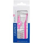 CURAPROX CPS 08 prime plus pink 1×1 set, brosses interdentaires 5 pcs + support UHS 451