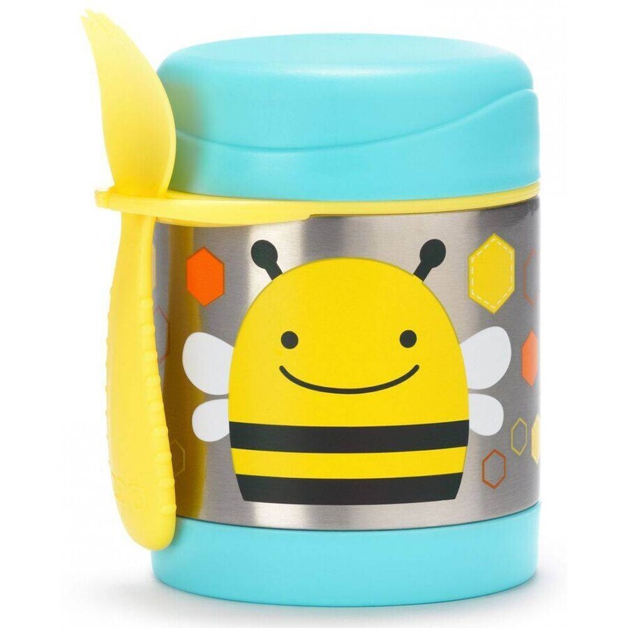 Thermos per alimenti dello Zoo con forchetta - Giraffa 12m+ 1×1 pz, thermos per alimenti