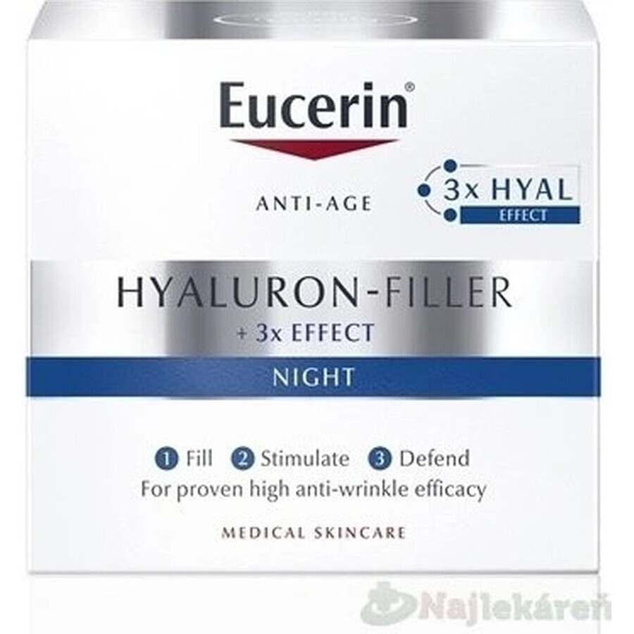 Eucerin HYALURON-FILLER+3xEFFECT Crema de Noche REFILL 1×50 ml