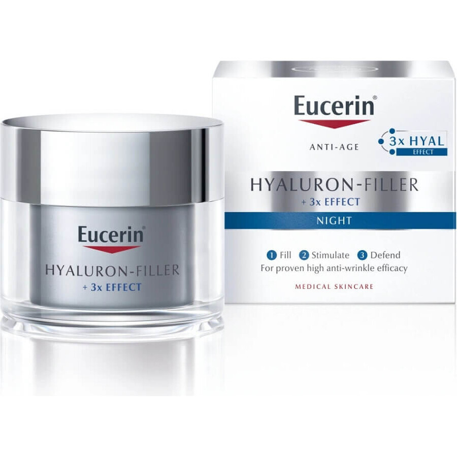 Eucerin HYALURON-FILLER+3xEFFECT Crema de Noche REFILL 1×50 ml