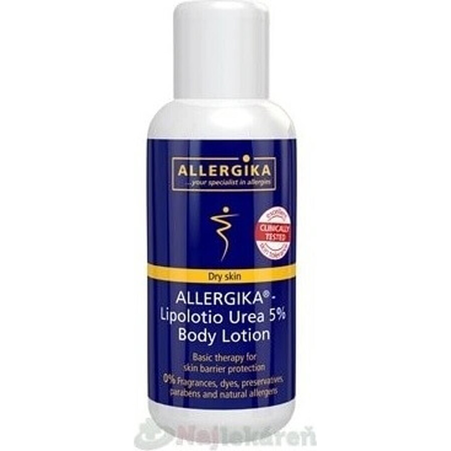 ALLERGIKA Lipolotio urea 5% 1×200 ml, crème pour peaux atopiques