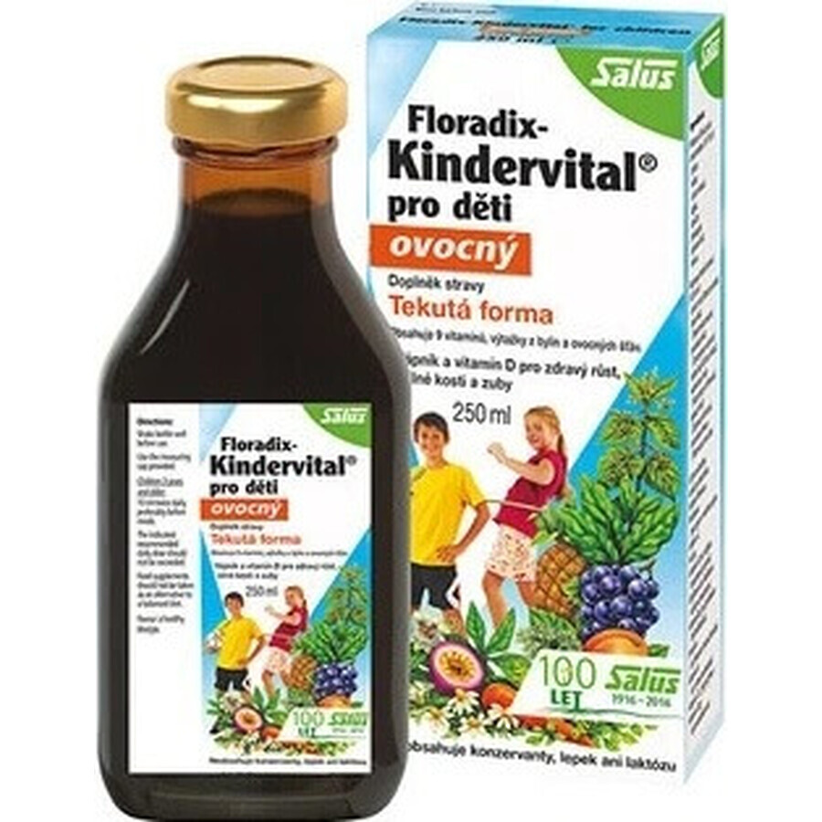 SALUS Floradix Floradix Kindervital fruité 1×250 ml, sirop à base de plantes