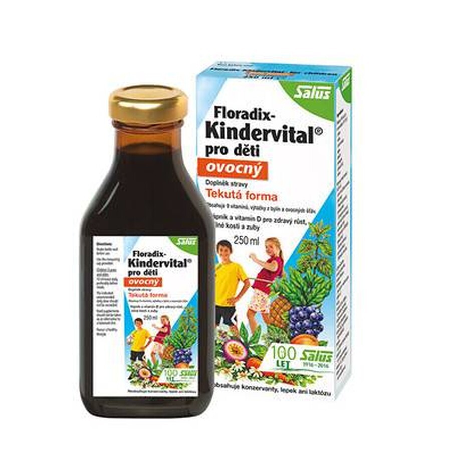 SALUS Floradix Floradix Kindervital fruité 1×250 ml, sirop à base de plantes