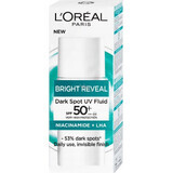 L'Oréal Paris Bright Reveal day Fluid anti-UV SPF 50+ împotriva petelor întunecate 1×50 ml, cremă de zi