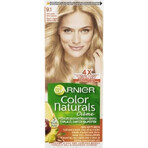 Garnier Color Naturals Colore Permanente per Capelli 9.1 Biondo Chiarissimo Biondo Cenere 1×1 pezzo, colore per capelli