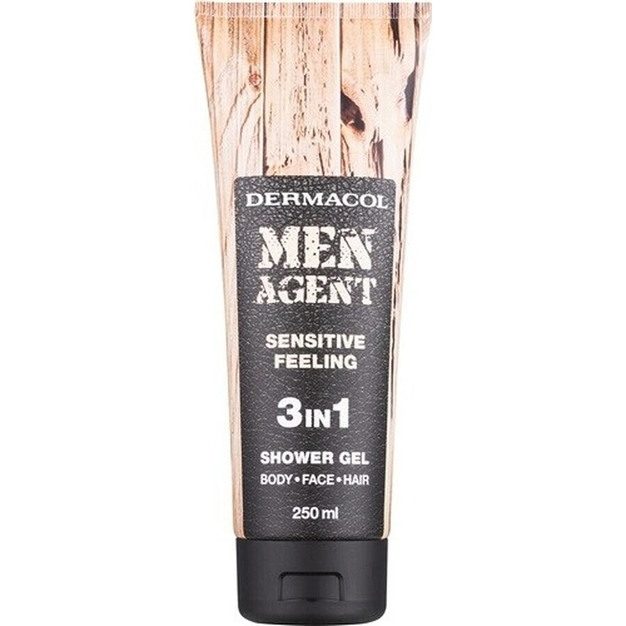 Men Agent SG 3in1 Sensitive feeling 1×250 ml shower gel for men