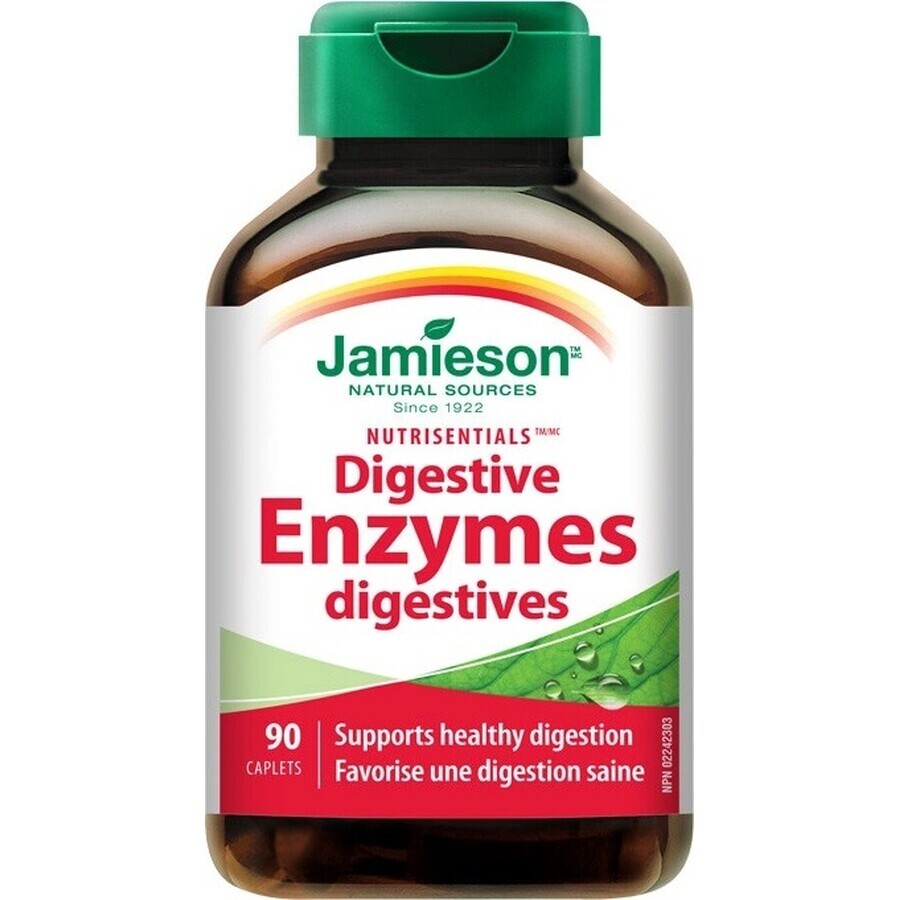 JAMIESON ENZIME DIGESTIVE NUTRISENTIALS 1×90 tbl, enzimi digestivi