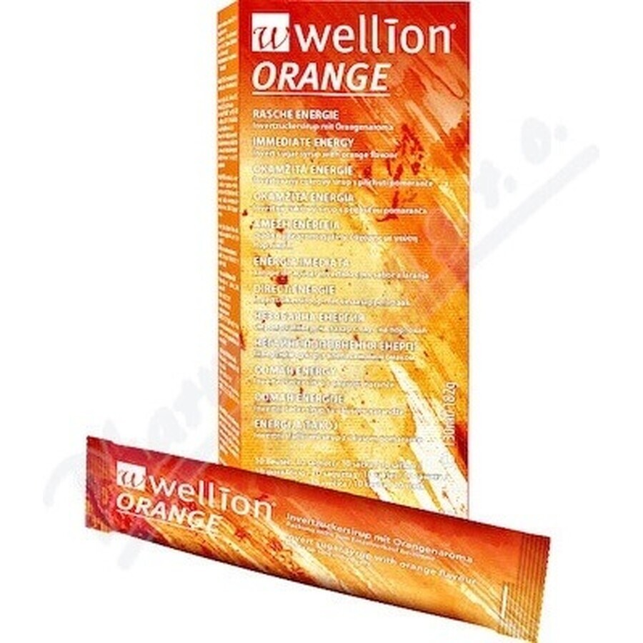 Wellion LIQUEFIED LIQUEUR orange 10×13 ml, orangefarbene Tütchen