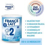 France Lait 2 opvolgzuigelingenvoeding van 6-12 maanden 1×400 g, melkvoeding vanaf 6 maanden