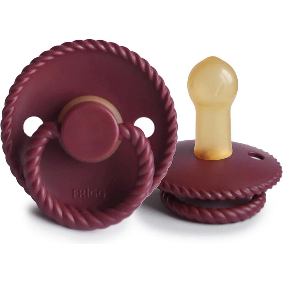 FRIGG Ciuccio in corda di gomma Sweet Cherry, 0-6m 1×1 pz, ciuccio