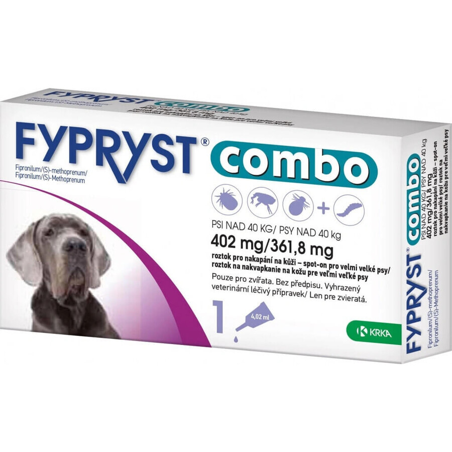 FYPRYST combo 402 mg/361,8 mg PSY OVER 40 KG 1×4,02 ml, vlooienpreparaat