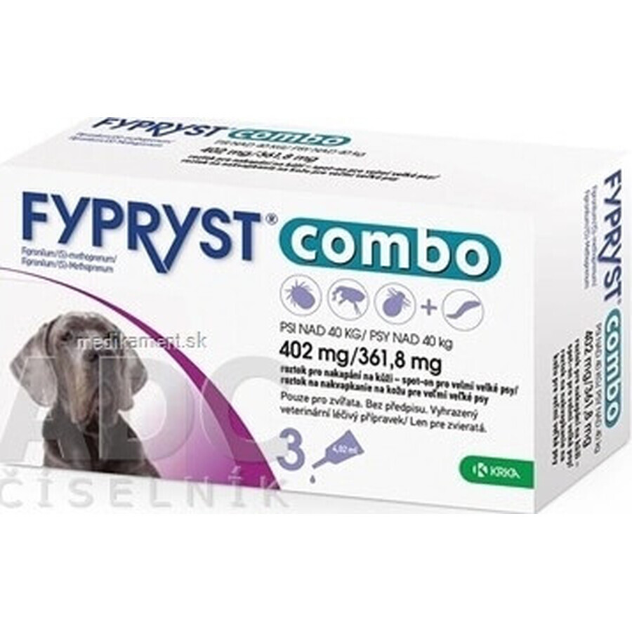 FYPRYST combo 402 mg/361,8 mg PSY OVER 40 KG 1×4,02 ml, vlooienpreparaat