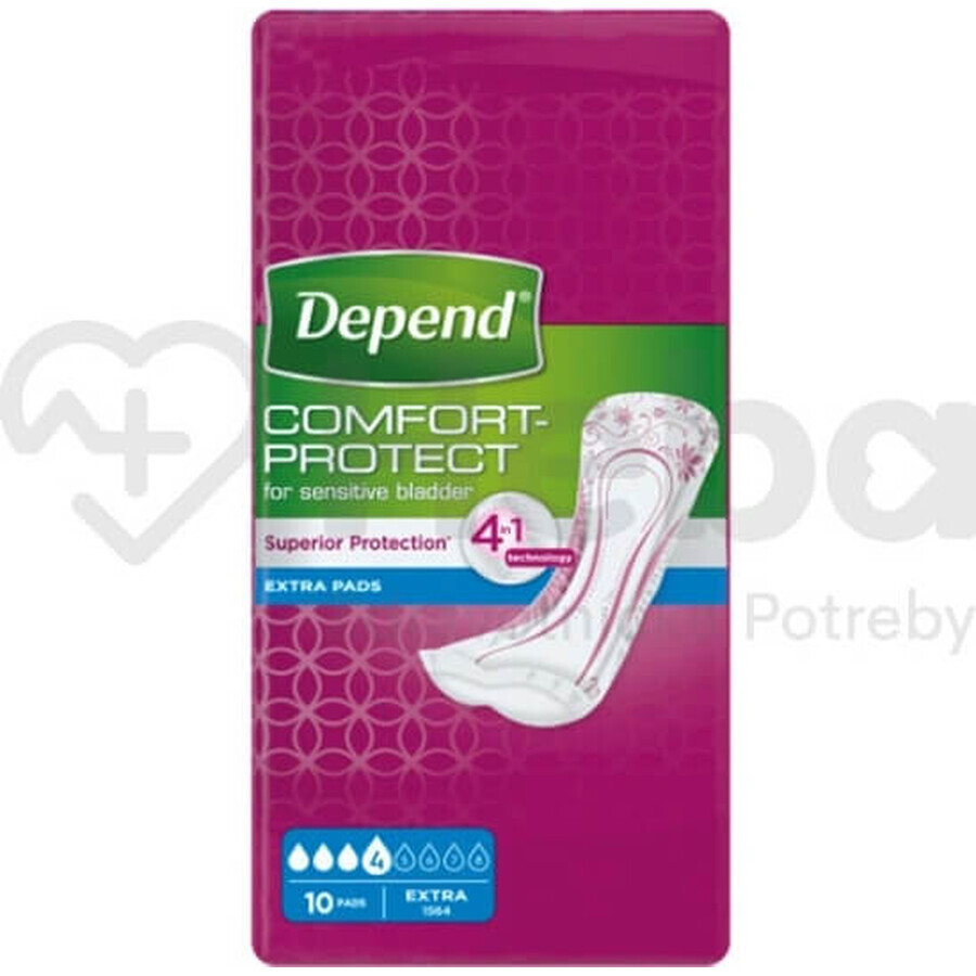 DEPEND EXTRA 1×10 stuks, incontinentiemateriaal