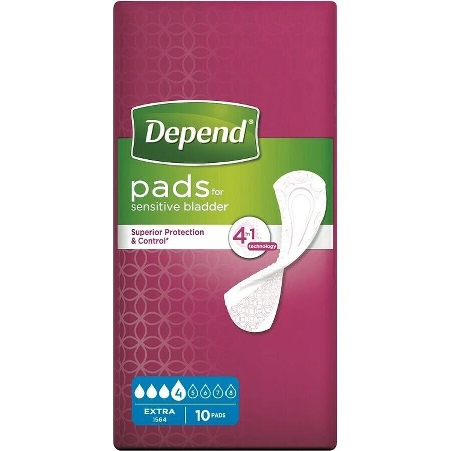 DEPEND EXTRA 1×10 stuks, incontinentiemateriaal