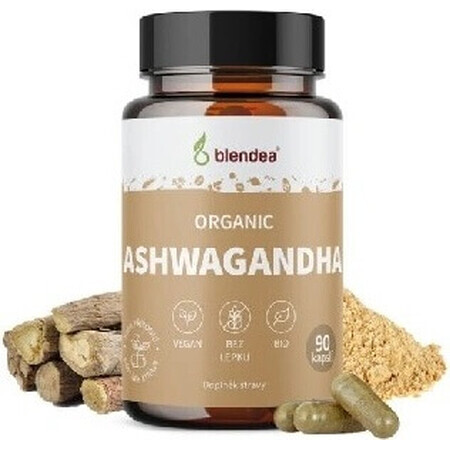 BLENDEA Organic ASHWAGANDHA 1×90 cps, integratore alimentare