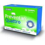 FARMAX Preventan Quattro + vitamina C 1×24 tbl, integratore alimentare