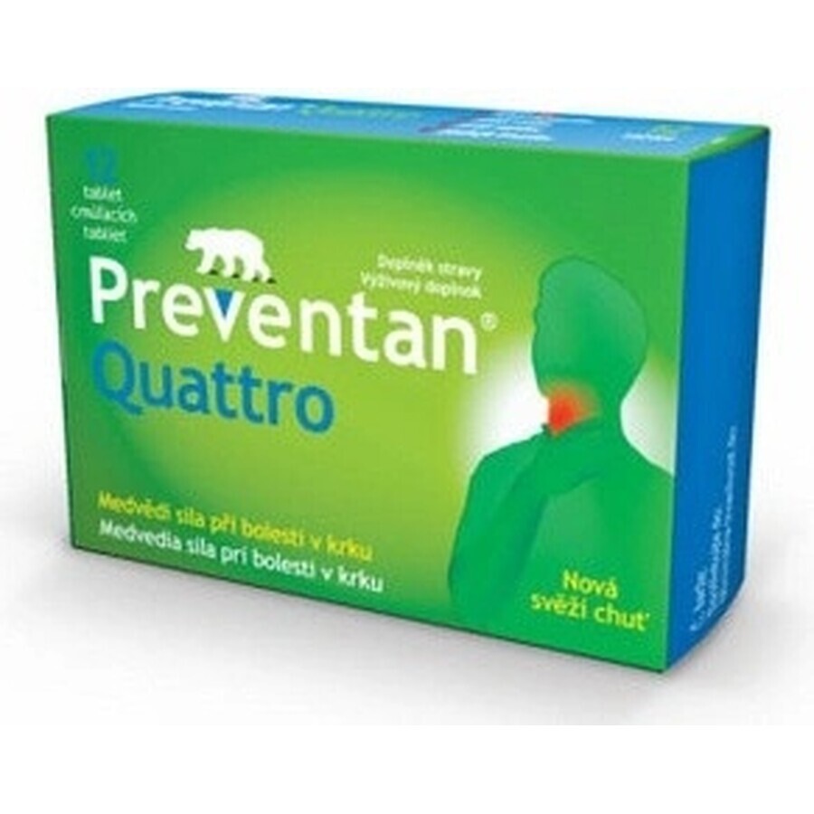 FARMAX Preventan Quattro + vitamina C 1×24 tbl, integratore alimentare