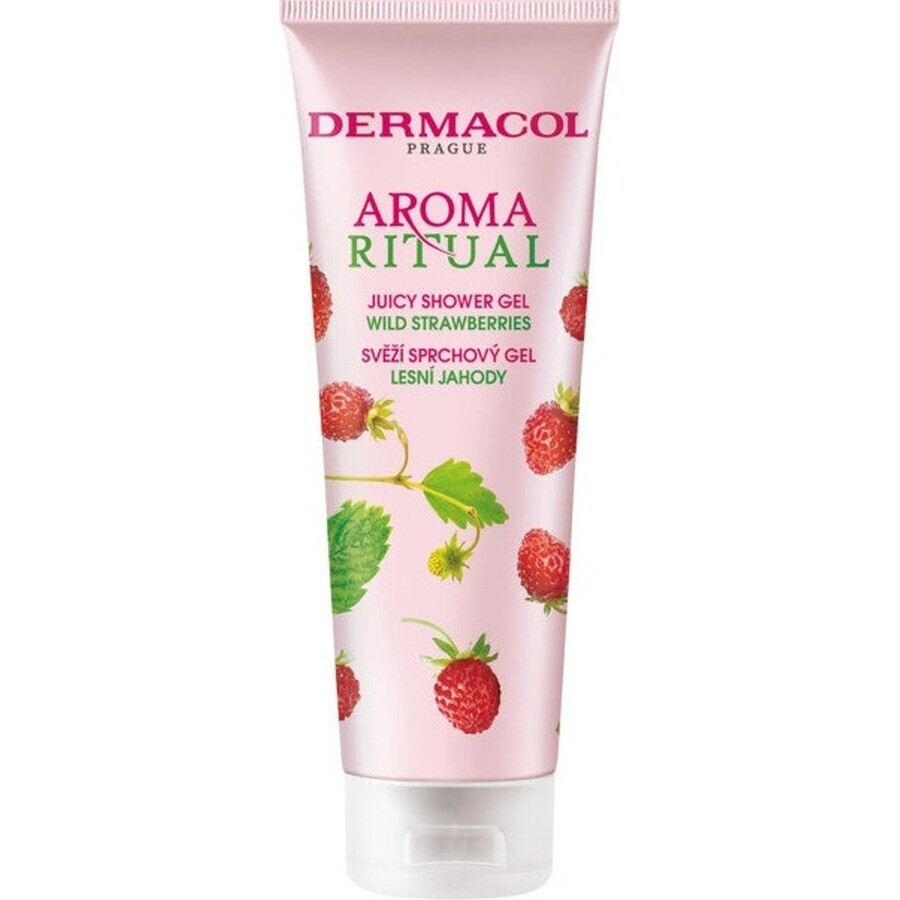 Dermacol Aroma Ritual Wald-Erdbeere Duschgel 1×250 ml, Geschmack: Wald-Erdbeere