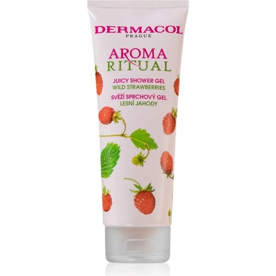 Dermacol Aroma Ritual Wald-Erdbeere Duschgel 1×250 ml, Geschmack: Wald-Erdbeere