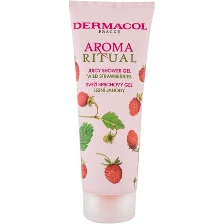 Dermacol Aroma Ritual Wald-Erdbeere Duschgel 1×250 ml, Geschmack: Wald-Erdbeere