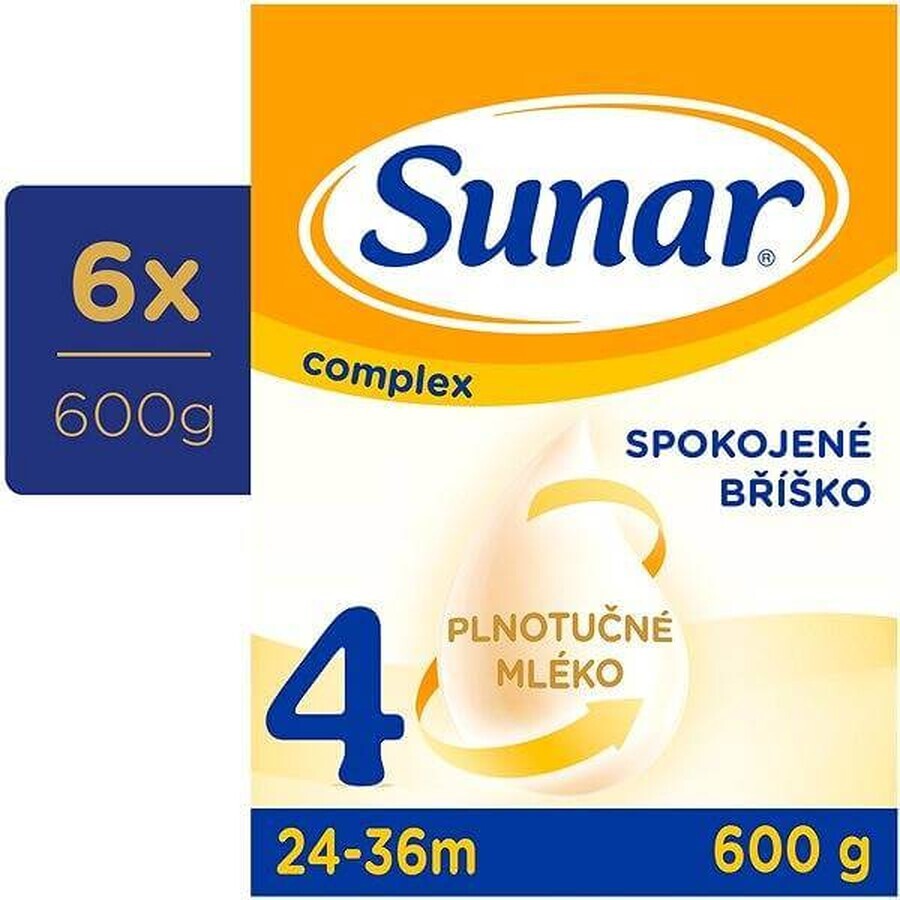 Sunar Complex 4 6×600 g, lapte pentru sugari, de la 24 de luni