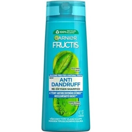 Garnier Fructis Antiroos Reinigende shampoo voor alle haartypes met roos 1×250 ml, shampoo