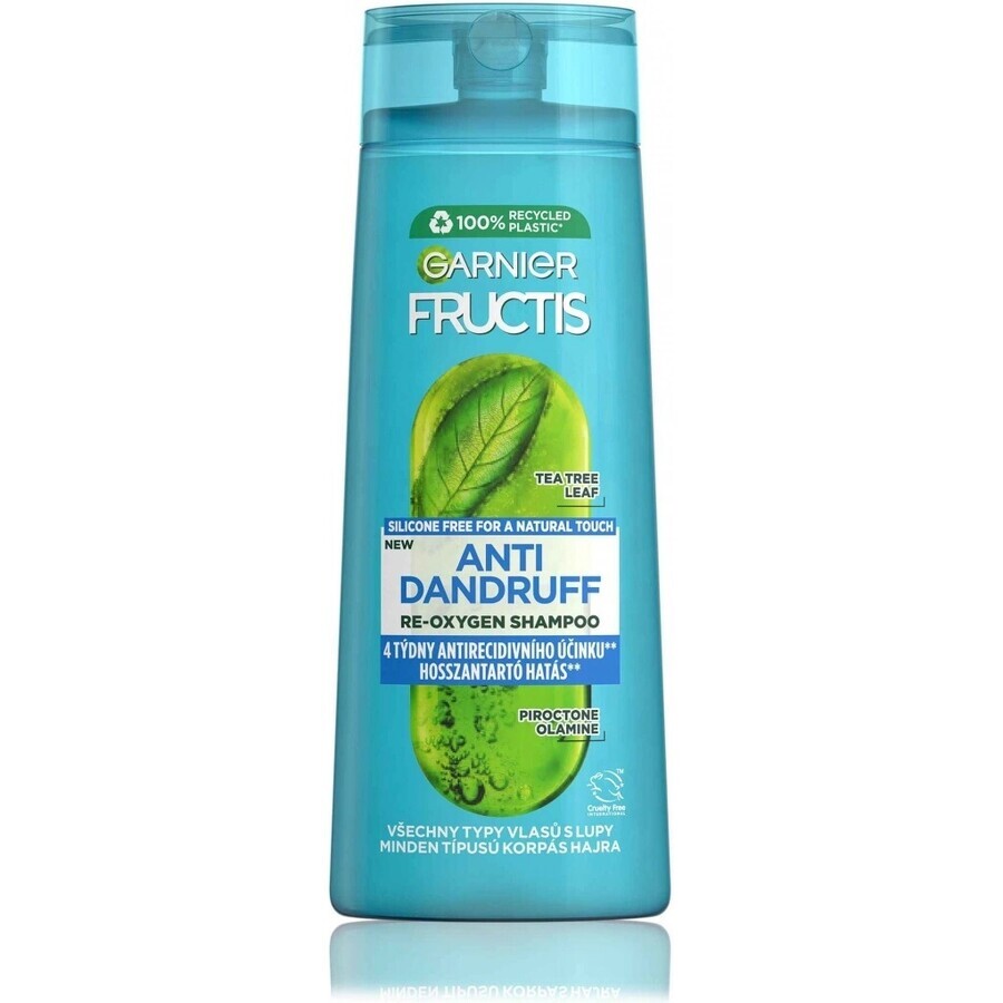 Garnier Fructis Antiroos Reinigende shampoo voor alle haartypes met roos 1×250 ml, shampoo