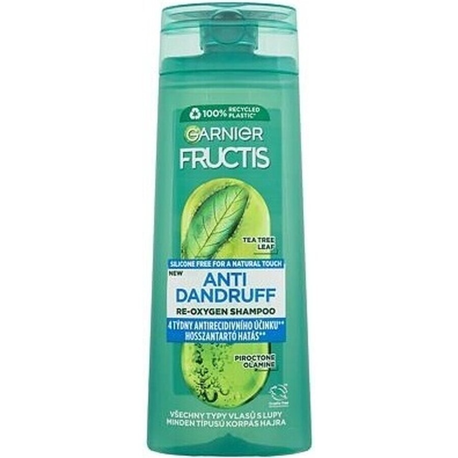 Garnier Fructis Antiroos Reinigende shampoo voor alle haartypes met roos 1×250 ml, shampoo