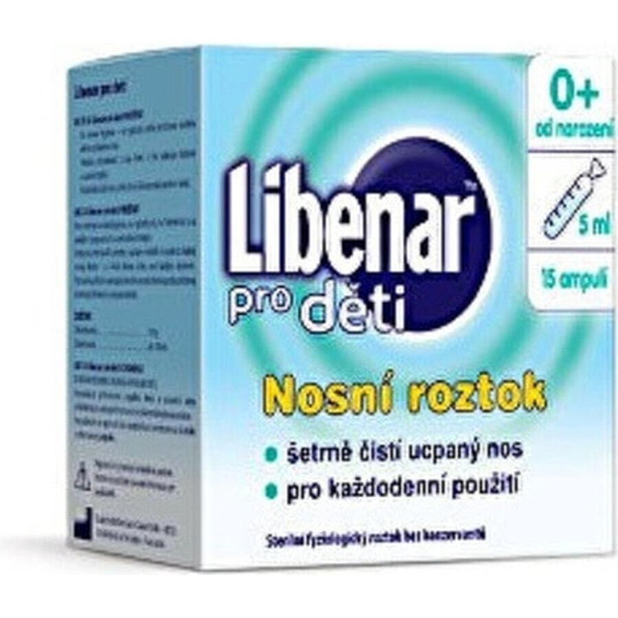 Libenar Soluzione salina multifunzionale 15×5 ml, soluzione isotonica