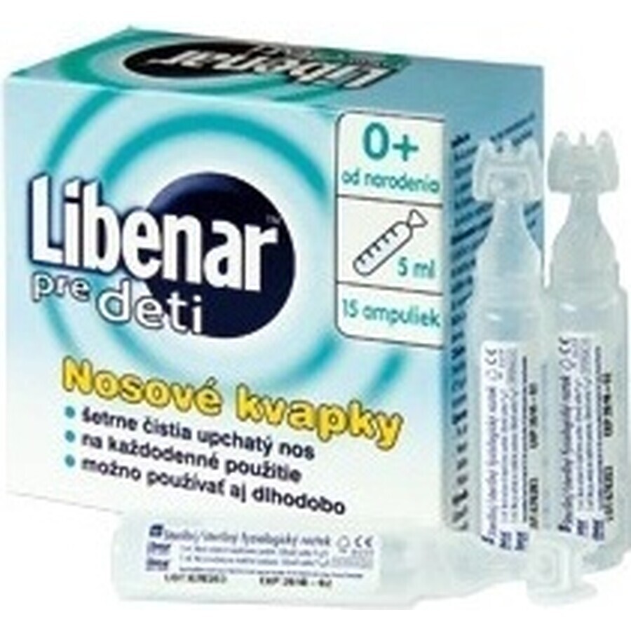 Libenar Soluzione salina multifunzionale 15×5 ml, soluzione isotonica