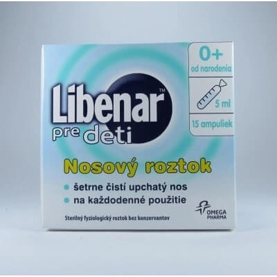 Libenar Soluzione salina multifunzionale 15×5 ml, soluzione isotonica