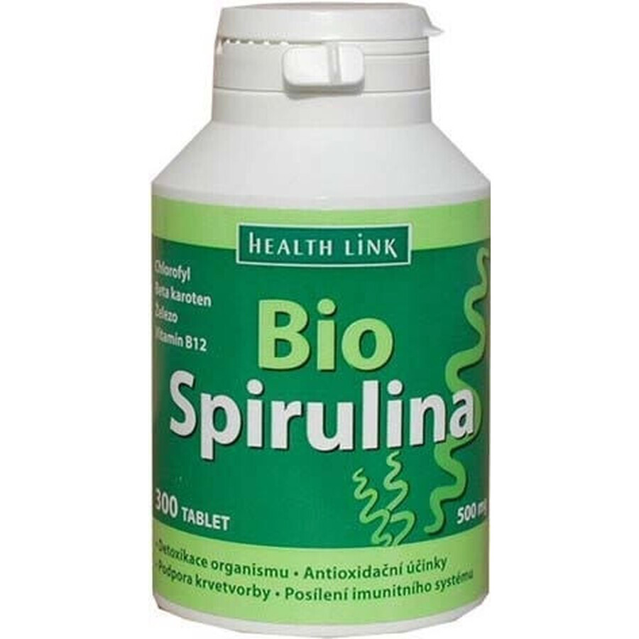 Health Link SPIRULINA BIO 1×300 tbl, spirulină