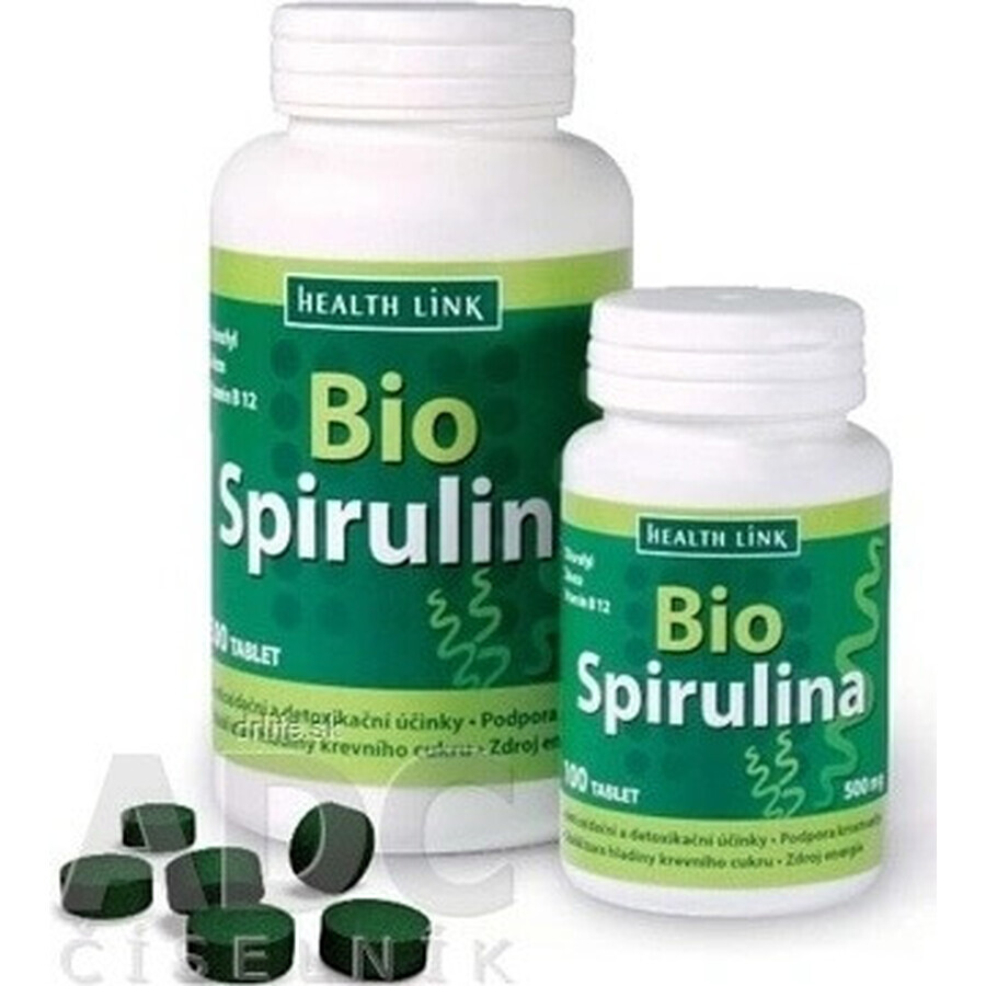 Health Link SPIRULINA BIO 1×300 tbl, spirulină