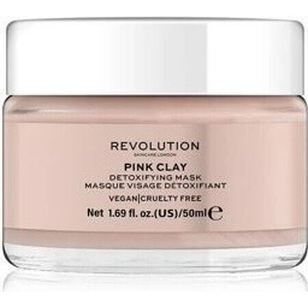 Revolution Skincare Mascarilla facial desintoxicante con arcilla rosa 1×1 ud.