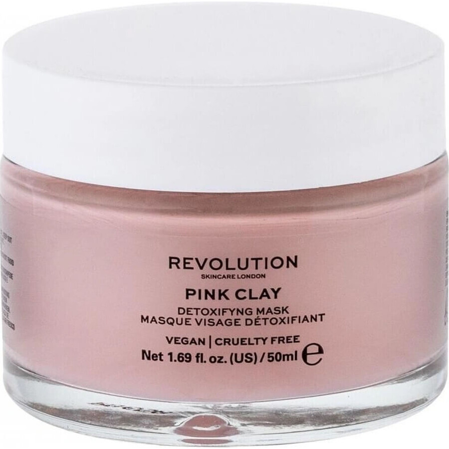 Revolution Skincare Mascarilla facial desintoxicante con arcilla rosa 1×1 ud.