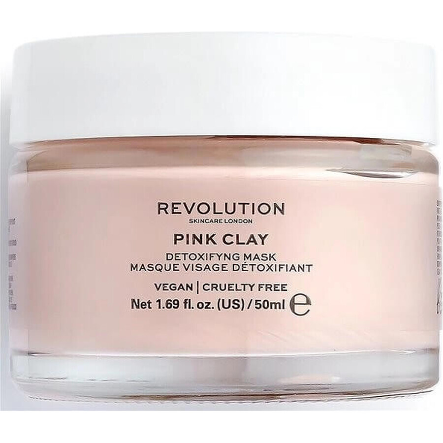 Revolution Skincare Mascarilla facial desintoxicante con arcilla rosa 1×1 ud.