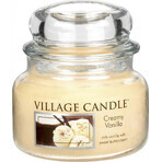 Village Candle Candela profumata in bottiglia - Creamy Vanilla - Gelato alla vaniglia, piccola 1×1 pz, candela profumata