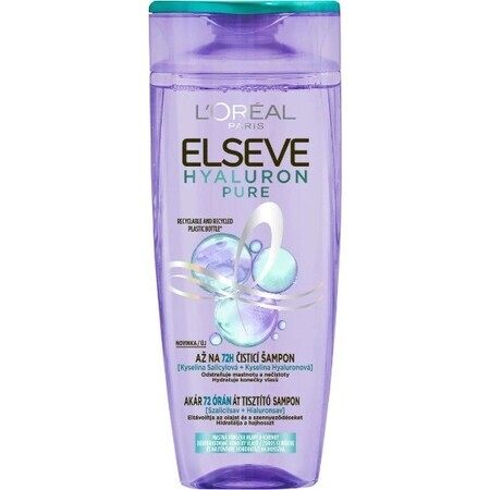 L'Oréal Paris Elseve Elseve Hyaluron Pure Shampooing, 250 ml 1×250 ml, shampooing