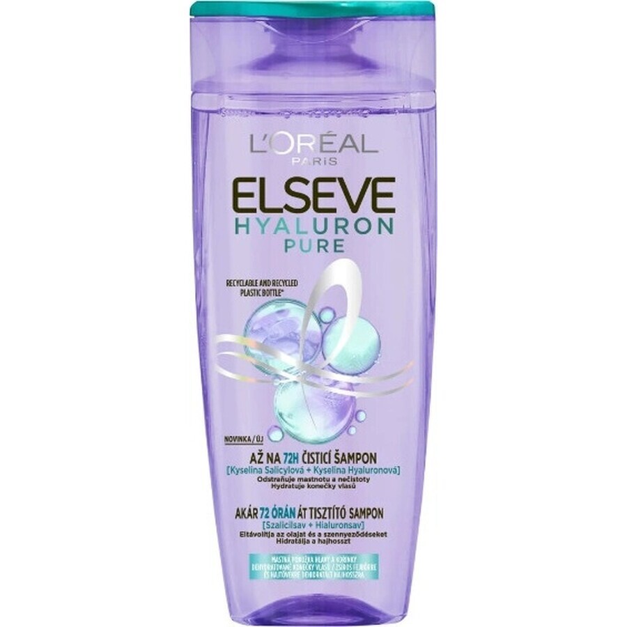 L'Oréal Paris Elseve Elseve Hyaluron Pure Shampooing, 250 ml 1×250 ml, shampooing