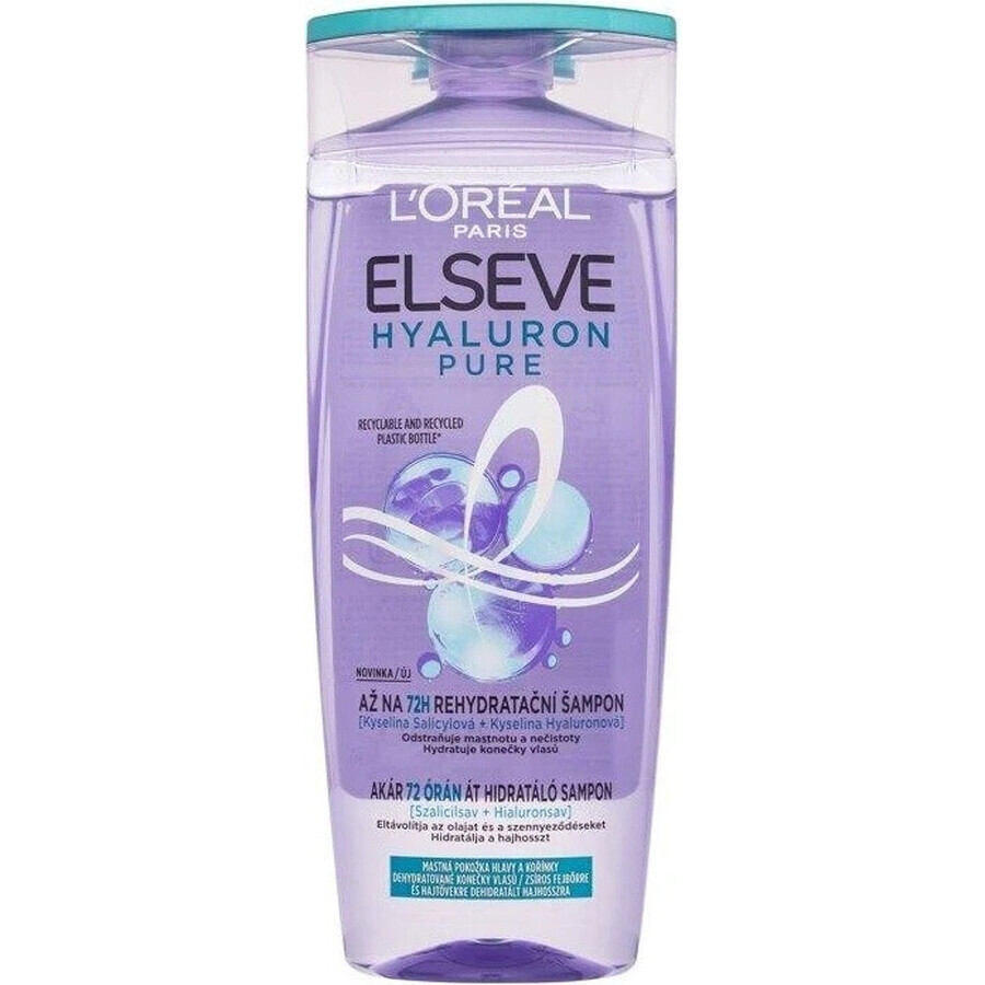 L'Oréal Paris Elseve Elseve Hyaluron Pure Shampooing, 250 ml 1×250 ml, shampooing