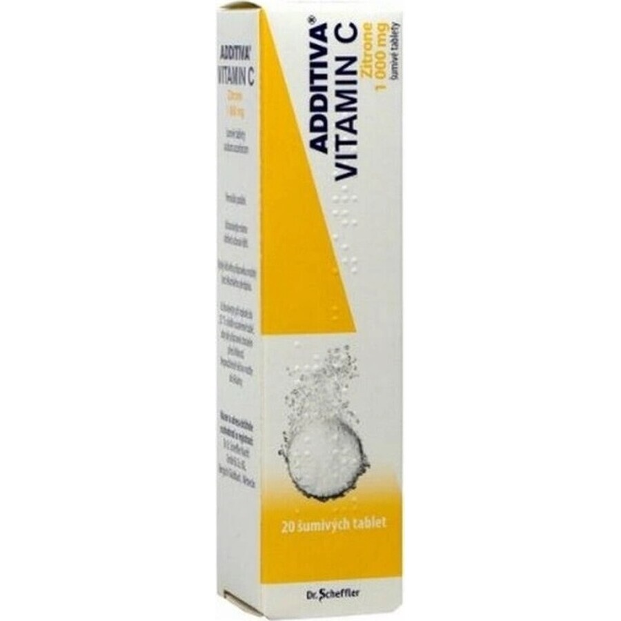 ADDITIVA VITAMINA C 1000 mg Zitrone 1×20 tbl, compresse effervescenti