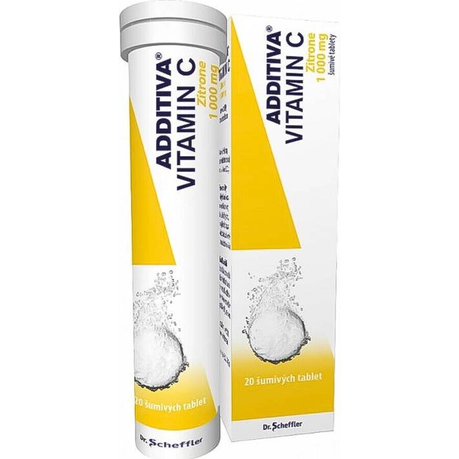 ADDITIVA VITAMINA C 1000 mg Zitrone 1×20 tbl, compresse effervescenti