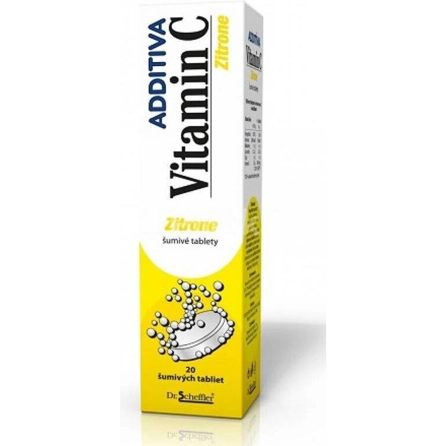 ADDITIVA VITAMINA C 1000 mg Zitrone 1×20 tbl, compresse effervescenti