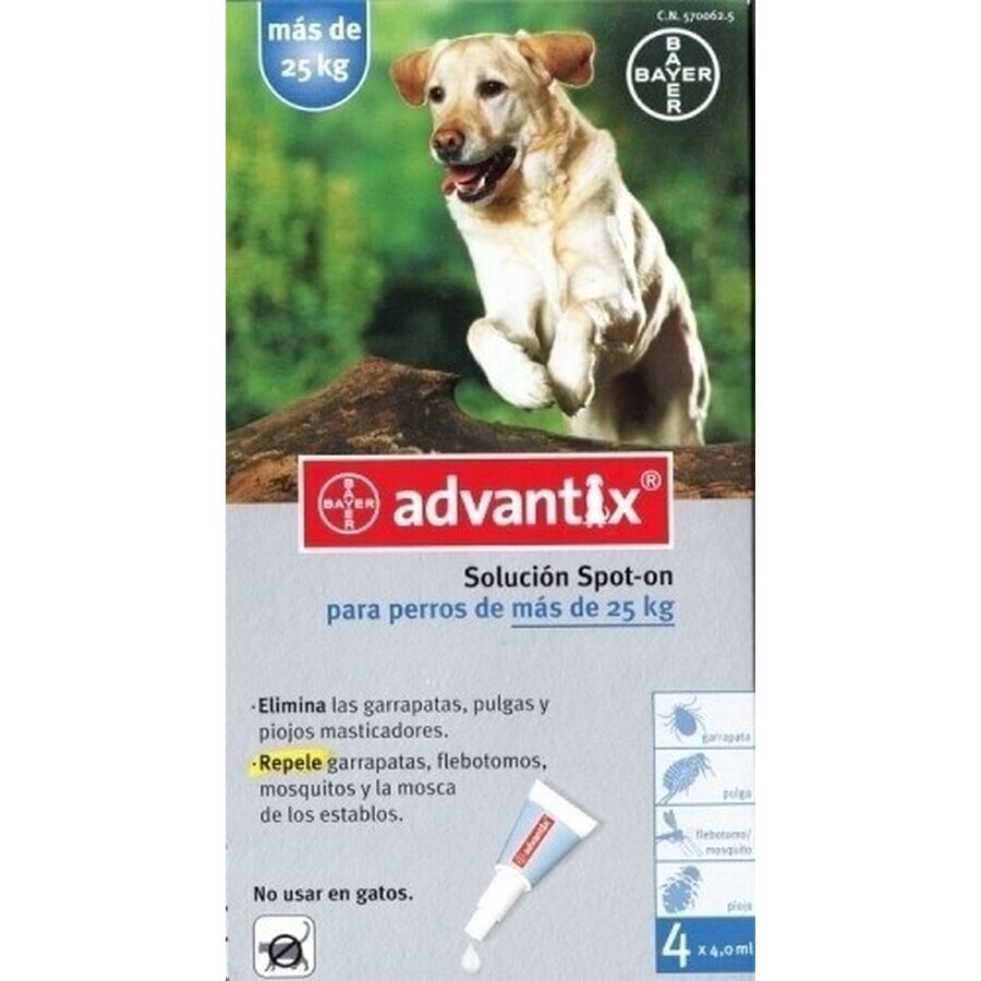 ADVANTIX SPOT-ON PES 4×4 ml, preparato repellente antiparassitario