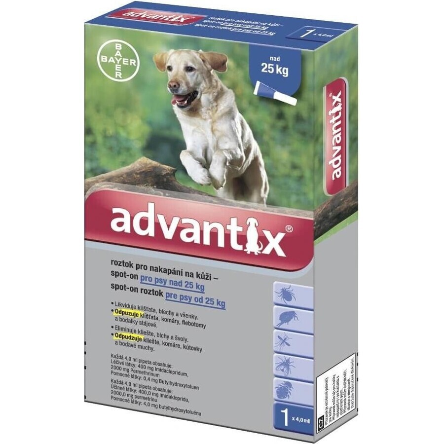 ADVANTIX SPOT-ON PES 4×4 ml, preparato repellente antiparassitario