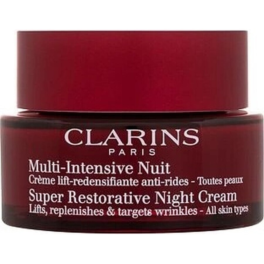 Clarins Crema de Noche para Pieles Maduras 1×50 ml, Crema de Noche